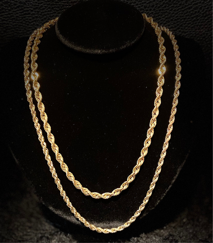 10k & 14k Rope Chain - Classic Rope Chain