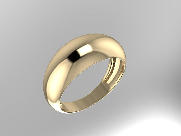 10k 14k 18k 22k Men's Wedding Gold Band Solid - Gold High Polished Wedding Band Ring