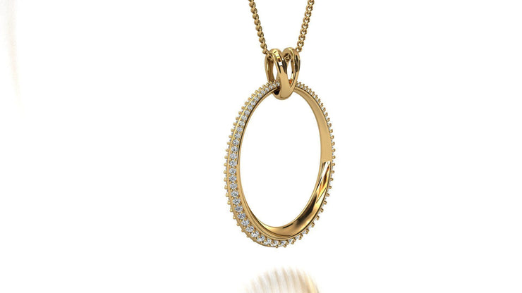 Diamond Eternity band pendant