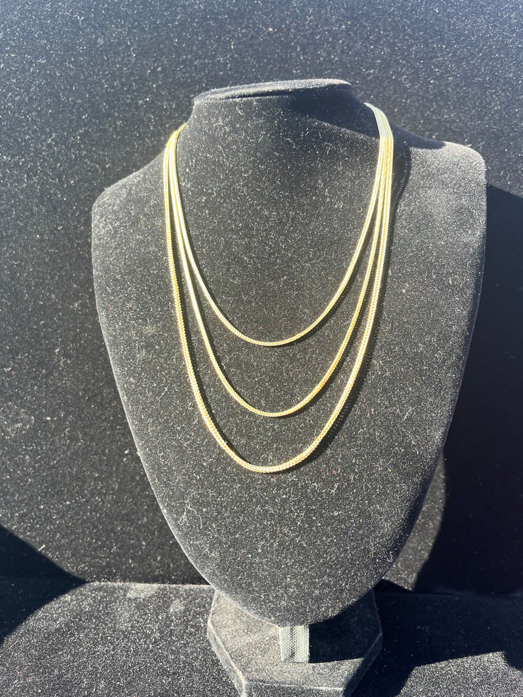 10k & 14k Yellow Gold Franco Chain