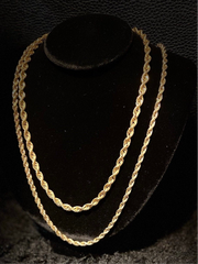 10k & 14k Rope Chain - Classic Rope Chain