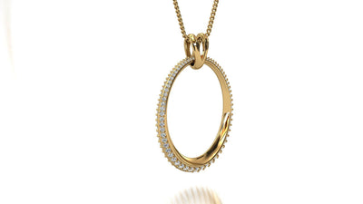 Diamond Eternity band pendant