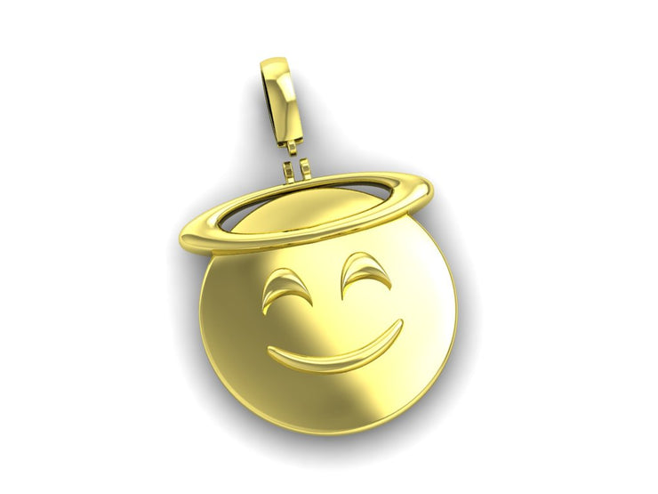 Solid gold emoji pendants