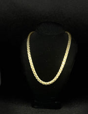 10k 14k Hollow Palm Chains - Yellow, Rose, White Gold Wheat Chain - Multiple Size Options - Gold Palm Wheat Chain