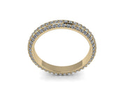 Solid Yellow Gold Diamond Eternity Ring - Diamond Wedding Band