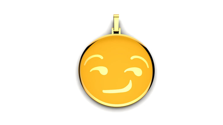 Solid gold emoji pendants