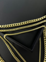 10k & 14k Yellow Gold Miami Cuban Link Chain
