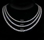 14k Diamond Tennis Chains - Yellow Gold Diamond Tennis Necklace