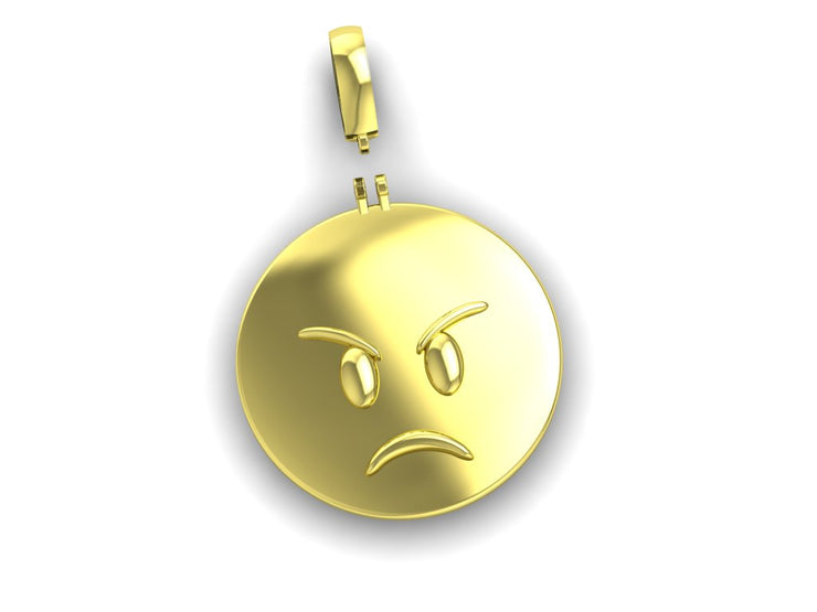 Solid gold emoji pendants