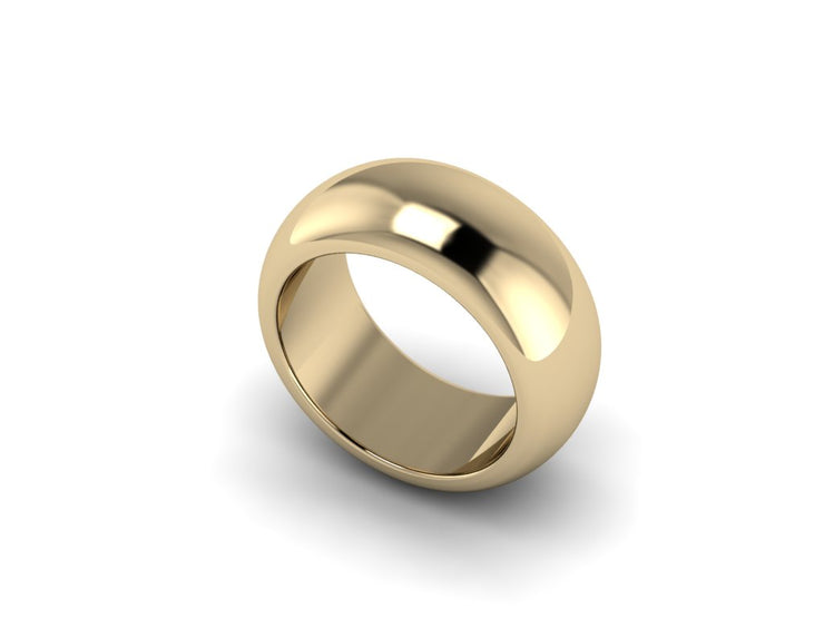 10k 14k 18k 22k Men's Wedding Gold Band Solid - Gold High Polished Wedding Band Ring