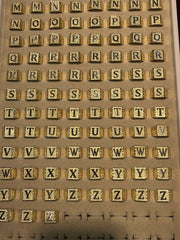 Diamond Cut 10k Yellow Gold Initial Rings - Diamond Cut Gold Rings - Diamond Cut Initial Ring - Square Initial Ring - Men’s Initial Ring