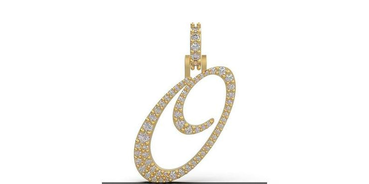 10k 14k Custom Diamond Initial Pendant - Diamond Letter Charm - Letter Charm Jewelry, Inital Charm For Women, Men, and kids – A – 10k