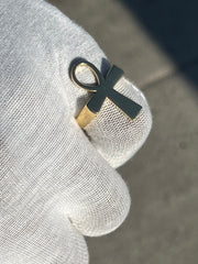 10k 14k 18k 22k Solid Gold Egyptian Ankh Ring