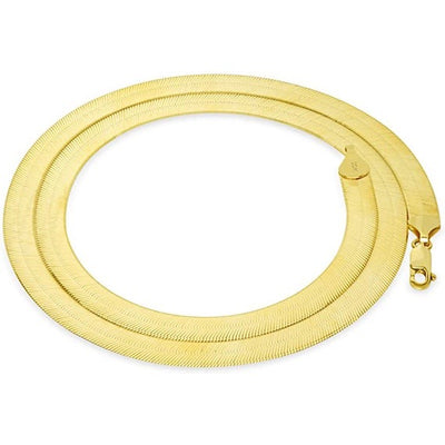 10k & 14k Yellow Gold Herringbone Chain
