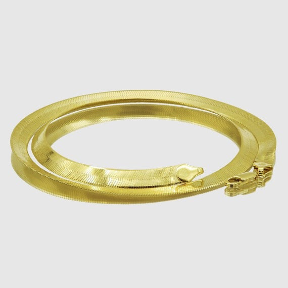 10k & 14k Yellow Gold Herringbone Chain