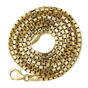 10k & 14k Yellow Gold Venetian Box Chain