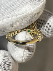 18k Yellow Gold 4ct. Maquis Cut Diamond Engagement Ring