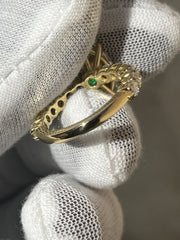 18k Yellow Gold 4ct. Maquis Cut Diamond Engagement Ring