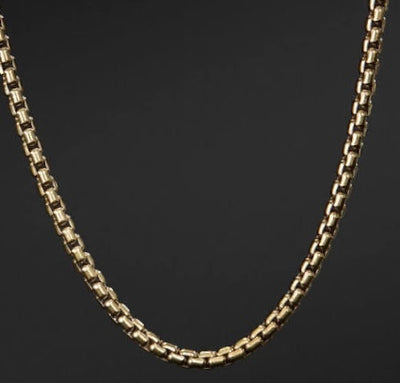 10k & 14k Yellow Gold Venetian Box Chain