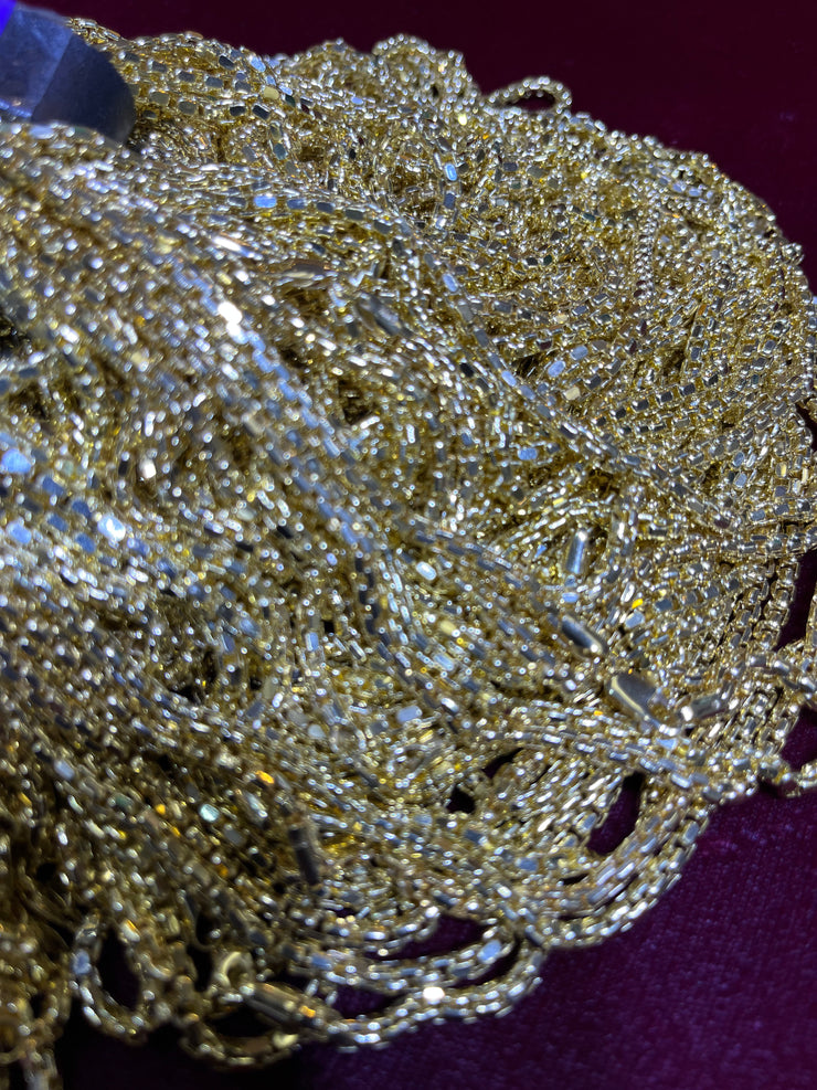 10k & 14k Yellow Gold Venetian Box Chain