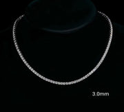 14k Diamond Tennis Chains - Yellow Gold Diamond Tennis Necklace