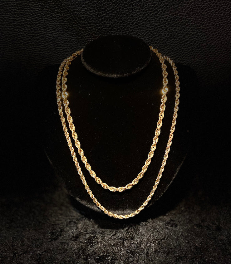 10k & 14k Rope Chain - Classic Rope Chain