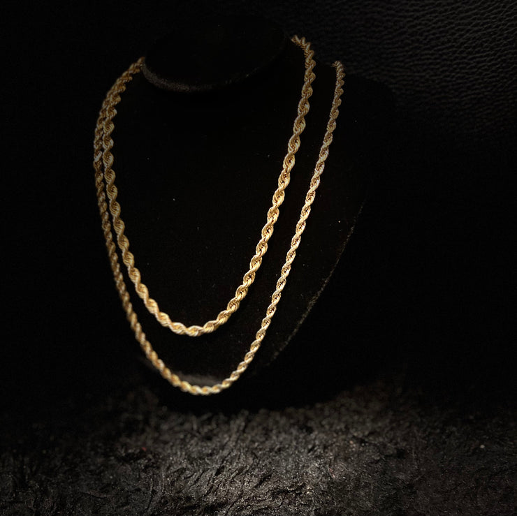 10k & 14k Rope Chain - Classic Rope Chain