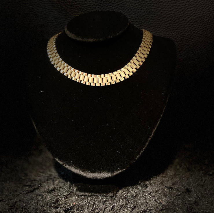 10k Yellow Gold Rolex Style Link Chains - Multiple Size & Length Options Available