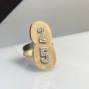 3D Sculpture, Logo, and Name Style Rings Custom Designed Statement Rings - Completely Customizable Gold Ring