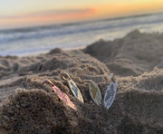 Solid Gold Glowing Enamel “Aloha” Surf Board Pendant • Multiple Color Options • Enamel SurfBoard