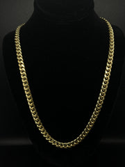 10k & 14k Yellow Gold Miami Cuban Link Chain