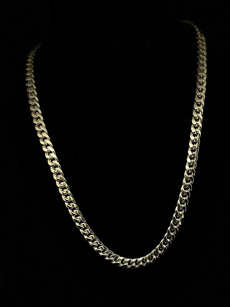 10k & 14k Yellow Gold Miami Cuban Link Chain