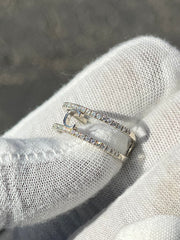 Custom Diamond Trimmed Gold Initial Ring w/ Gold Letter • A-Z Available