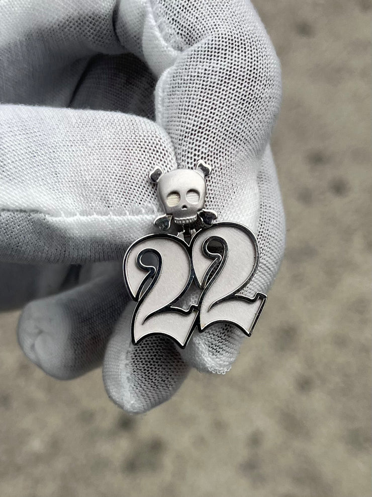 10k Gold Custom Team Number Pendants w/ Custom Emoji Bail -Solid Gold Year Pendants - Choose Any Year or Number & Your Choice of ANY emoji as your Bail - 18in Rope Chain Included