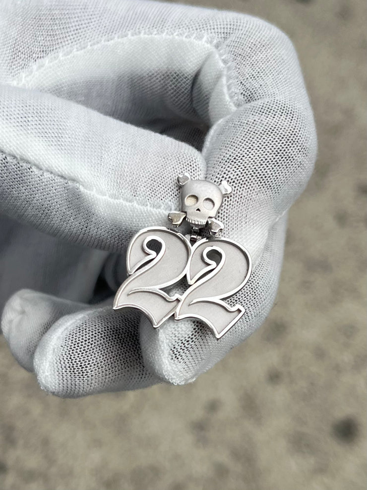 10k Gold Custom Team Number Pendants w/ Custom Emoji Bail -Solid Gold Year Pendants - Choose Any Year or Number & Your Choice of ANY emoji as your Bail - 18in Rope Chain Included